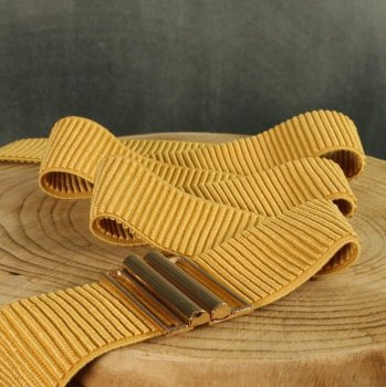 DIY - Taillengürtel - ocre / gold glänzend