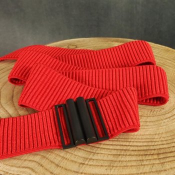 DIY - Taillengürtel - rot / schwarz matt