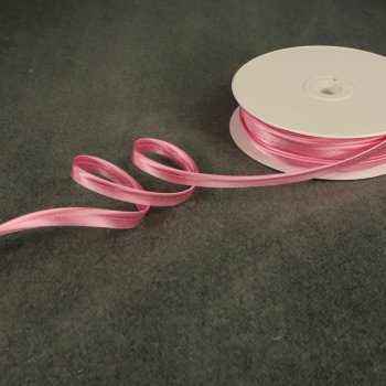 Satin-Paspelband - 10 mm breit - rosa