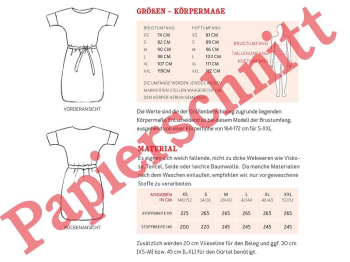 Papierschnittmuster Studio Schnittreif - Kleid mit...