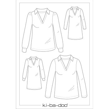 Papierschnittmuster Ki-Ba-Doo - Polo Kleid/Shirt Emma
