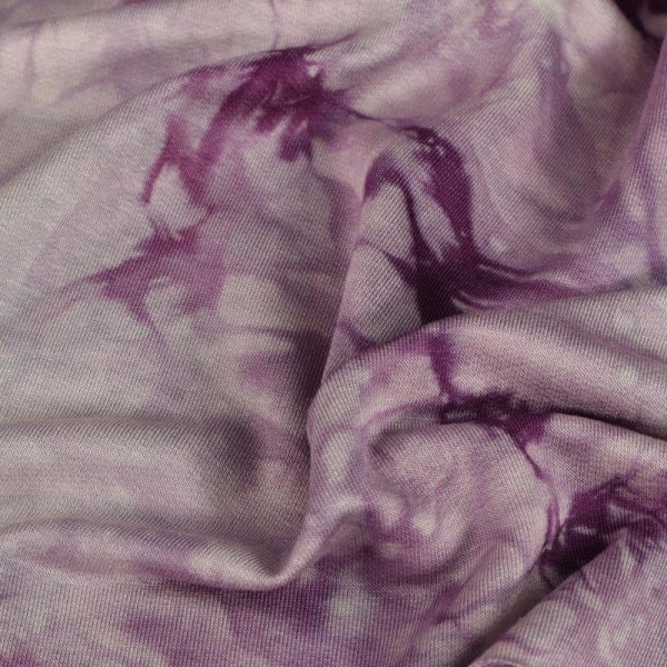 Viskose-Sommersweat- Batik - violett