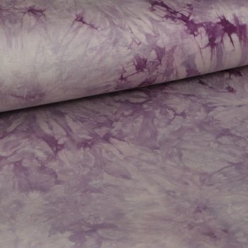 Viskose-Sommersweat- Batik - violett