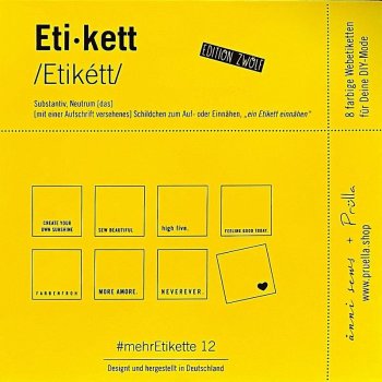 #mehrEtikette - 8 Web-Etiketten - 12. Edition gelb