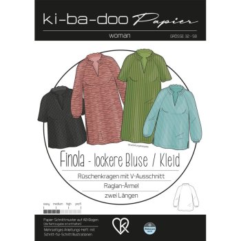Papierschnittmuster Ki-Ba-Doo - Bluse/Kleid Finola
