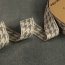Weiches Gummiband - 40 mm breit - Hahnentritt grau auf helles kiesel