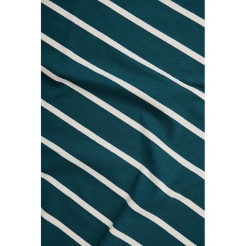 meetMilk - Nova Stripe Jersey - small stripes - Pond/Shell