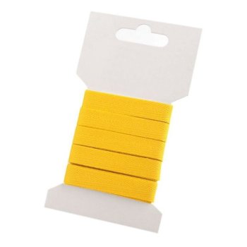Ripsband/K&ouml;perband - 10 mm breit - gelb ( 1 Pack = 3m )