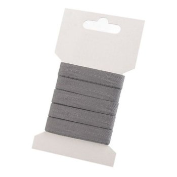 Ripsband/K&ouml;perband - 10 mm breit - grau ( 1 Pack = 3m )