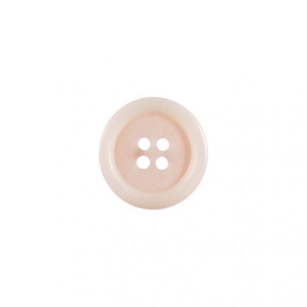 Knopf mit hochgezogener Kante - 22 mm Durchmesser - rosa (749)