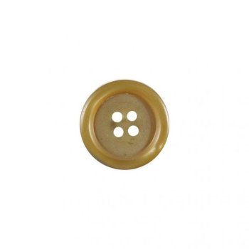 Knopf mit hochgezogener Kante - 22 mm Durchmesser - beige (916)