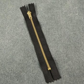 Hosenreißverschluss - 12 cm - schwarz