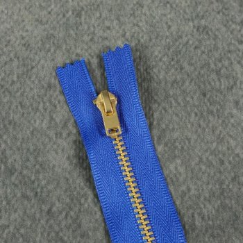 Hosenrei&szlig;verschluss - 12 cm - royalblau