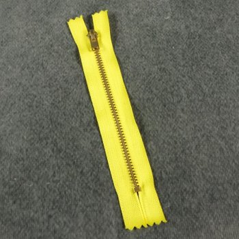 Hosenreißverschluss - 12 cm - gelb