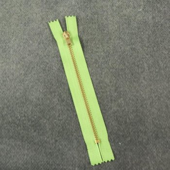 Hosenreißverschluss - 12 cm - hellgrün