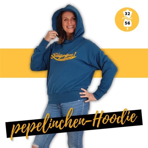 Papierschnittmuster pepelinchen-hoodie Gr. 32-56