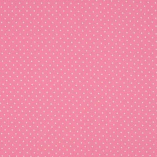 Baumwoll-Popeline - kleine Punkte - rosa