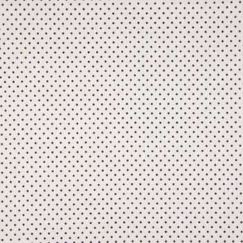 Baumwoll-Popeline - kleine Punkte - weiß