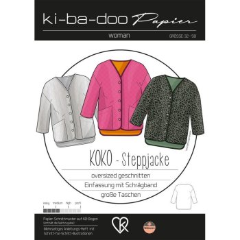 Papierschnittmuster Ki-Ba-Doo - Steppjacke - Koko