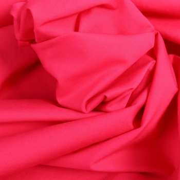 Baumwoll-Popeline Stretch -  washed uni - pink