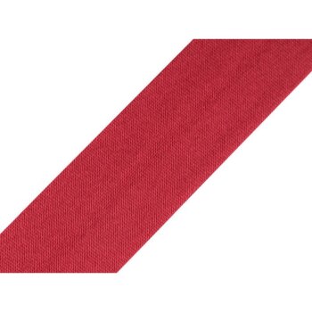 Satin-Schrägband - 20 mm - rot