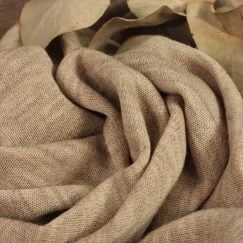 Merino- Feinstrick - beige meliert