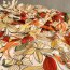 Viskose-Crepe - Floral Dream - Braun/Rost/Orange/Beige auf Wei&szlig; ( 1 St&uuml;ck = 3 Meter )