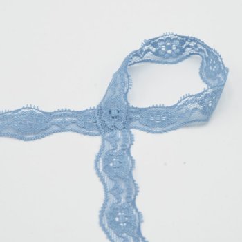 Elastische Spitze - 20 mm breit - asley blue
