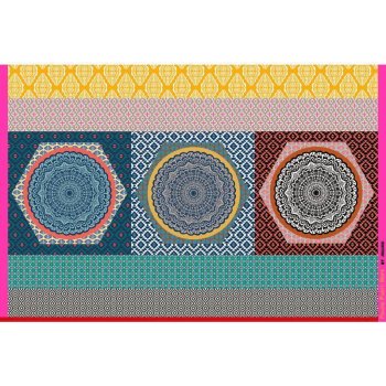 Baumwoll Panel - Jolijou - Pillow Party - Panel = ca.98 cm - multicolor