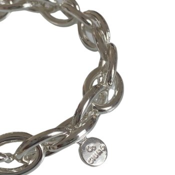 Elastisches Glieder-Armband - Farbe: Silber glänzend