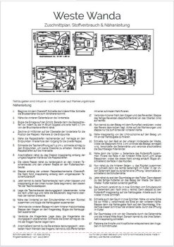 Papierschnittmuster Schnittmuster Berlin - Weste Wanda