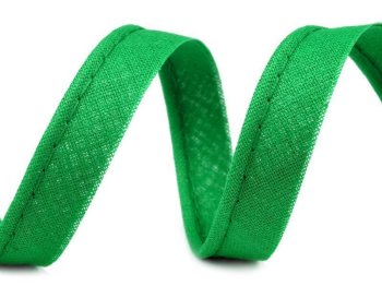 Baumwoll-Paspelband - 10 mm breit - grün