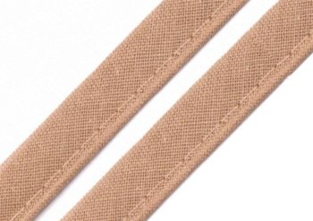 Baumwoll-Paspelband - 10 mm breit - beige