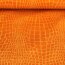 Kunstleder &quot;Snake&quot; - Maisgelb/Gelb-Orange