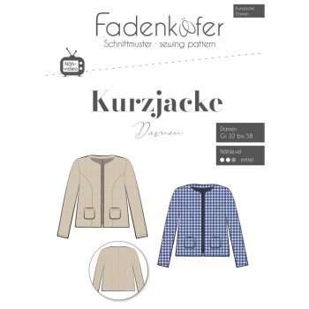 Papierschnittmuster Fadenkäfer - Kurzjacke Damen 32-58