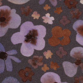 French Terry - brushed Sweat - Watercolour Flowers -...