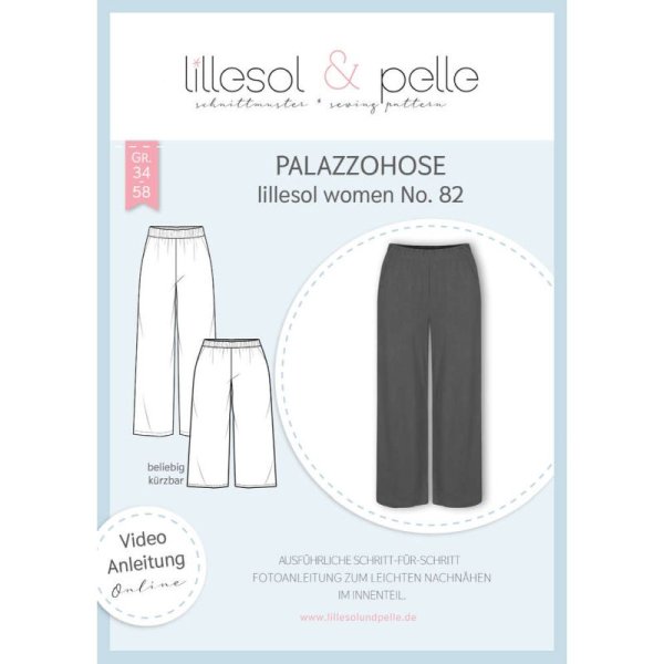 Papierschnittmuster lillesol &amp; pelle woman No. 82 Palazzohose