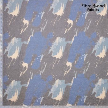 Fibre Mood - Mantelstoff - Boiled Wool Brushed - Blue/Grey
