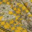 Viskose-Webware - Tuch/Blumen/Paisleymuster auf Kanarienvogelgelb ( 1 St&uuml;ck = 3 Meter ) *Made in Italy*