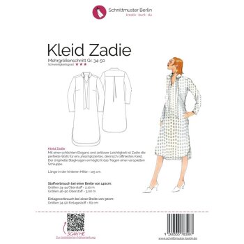 Papierschnittmuster Schnittmuster Berlin - Kleid Zadie