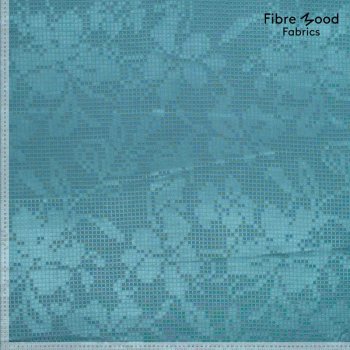 Fibre Mood - Shiny Jacquard Blocks - Tapestry Blue