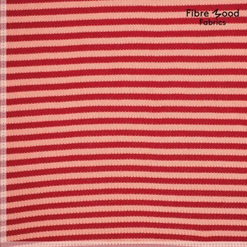Fibre Mood - Strickstoff - Stripes - Pink/Red