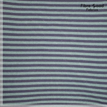 Fibre Mood - Strickstoff - Stripes - Green/Blue
