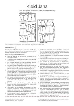 Papierschnittmuster Schnittmuster Berlin - Kleid Jana