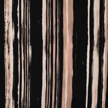Viskose-Jersey - Stripes - sand/schwarz