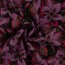 Viskose-Leinen Druck - Indy Flower - violett/pink/orange/schwarz