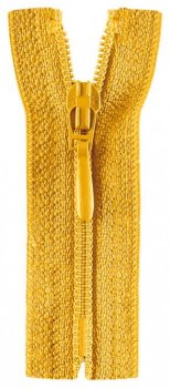 Opti - Reißverschluss mit Tropfen-Zipper - 25cm - gelb