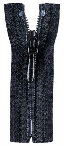 Opti - Rei&szlig;verschluss mit Tropfen-Zipper - 25cm - schwarz