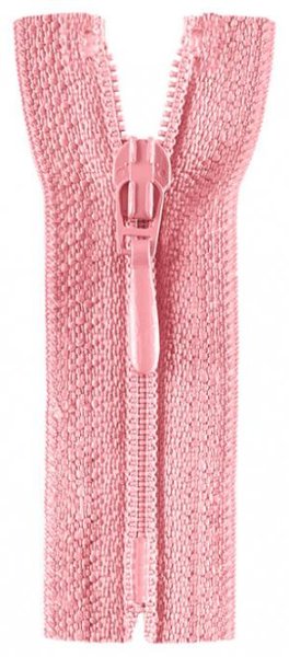 Opti - Rei&szlig;verschluss mit Tropfen-Zipper - 25cm - rosa