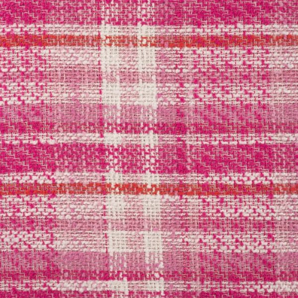 gewebter Boucle - Karo - rosa/pink/wei&szlig;